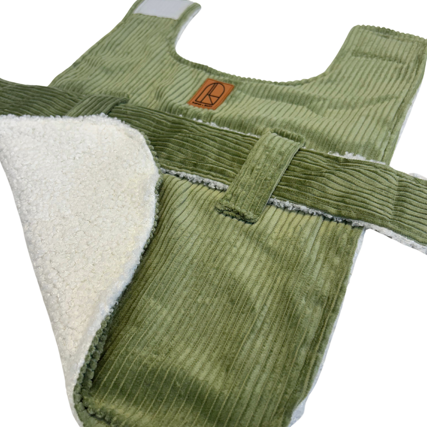 Corduroy Dog Coat - Green