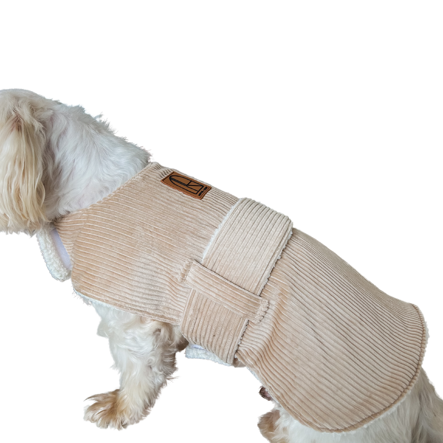 Corduroy Dog Coat - Sand