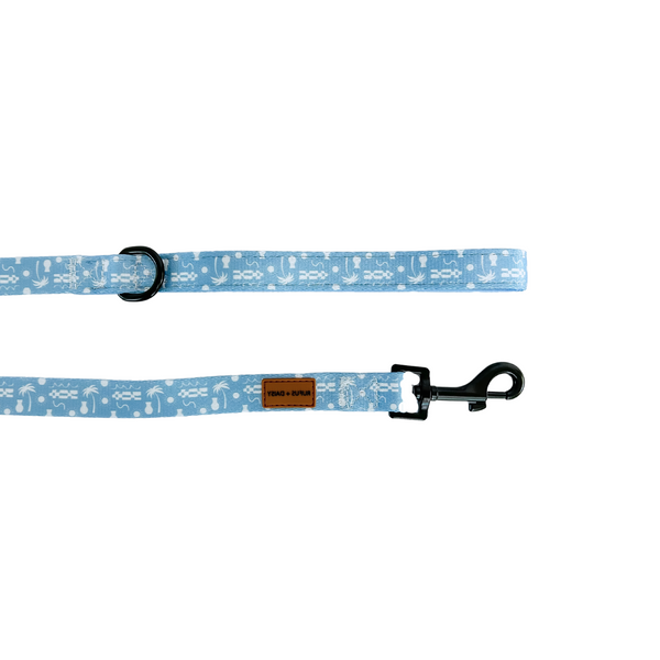 Blue By The Ocean Palm Dog Lead