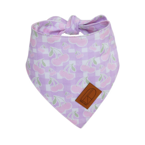 Pink & Purple Cherry On Top Dog Bandana