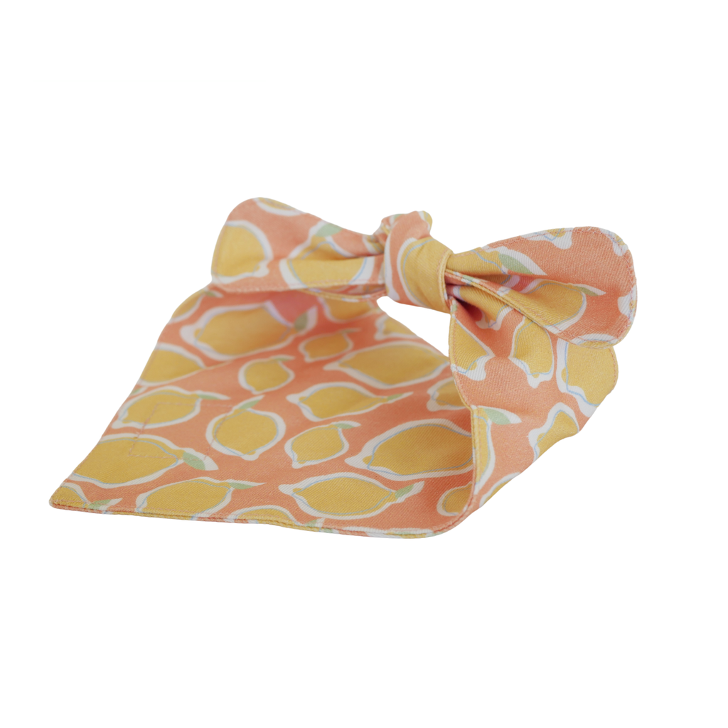 Yellow La Dolce Vita Lemon Dog Bandana