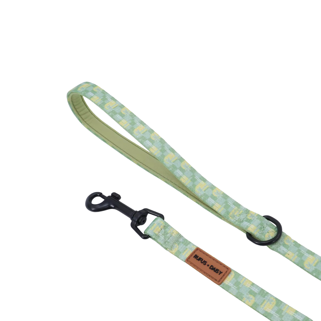 Green & Yellow Oasis Palm Dog Lead