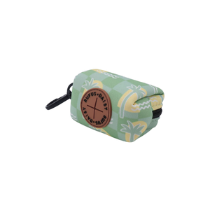 Green & Yellow Oasis Palm Poop Bag Holder