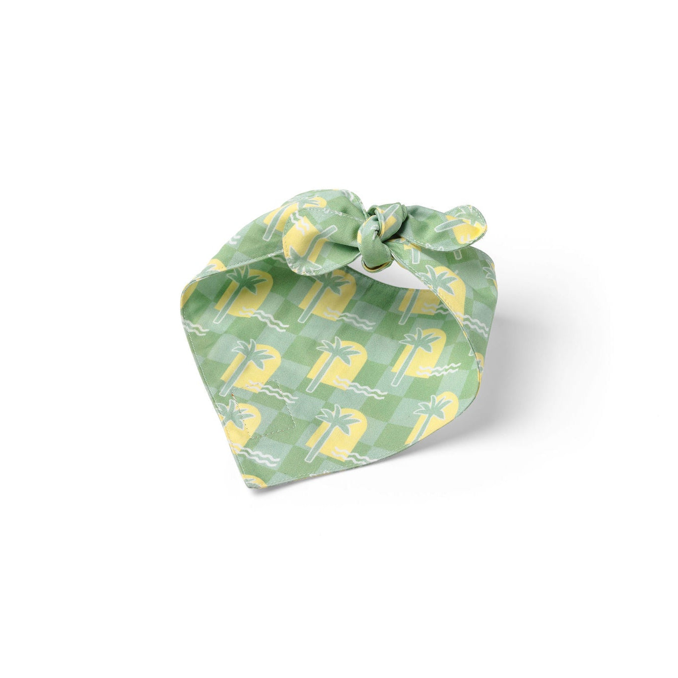 Green & Yellow Oasis Palm Dog Bandana