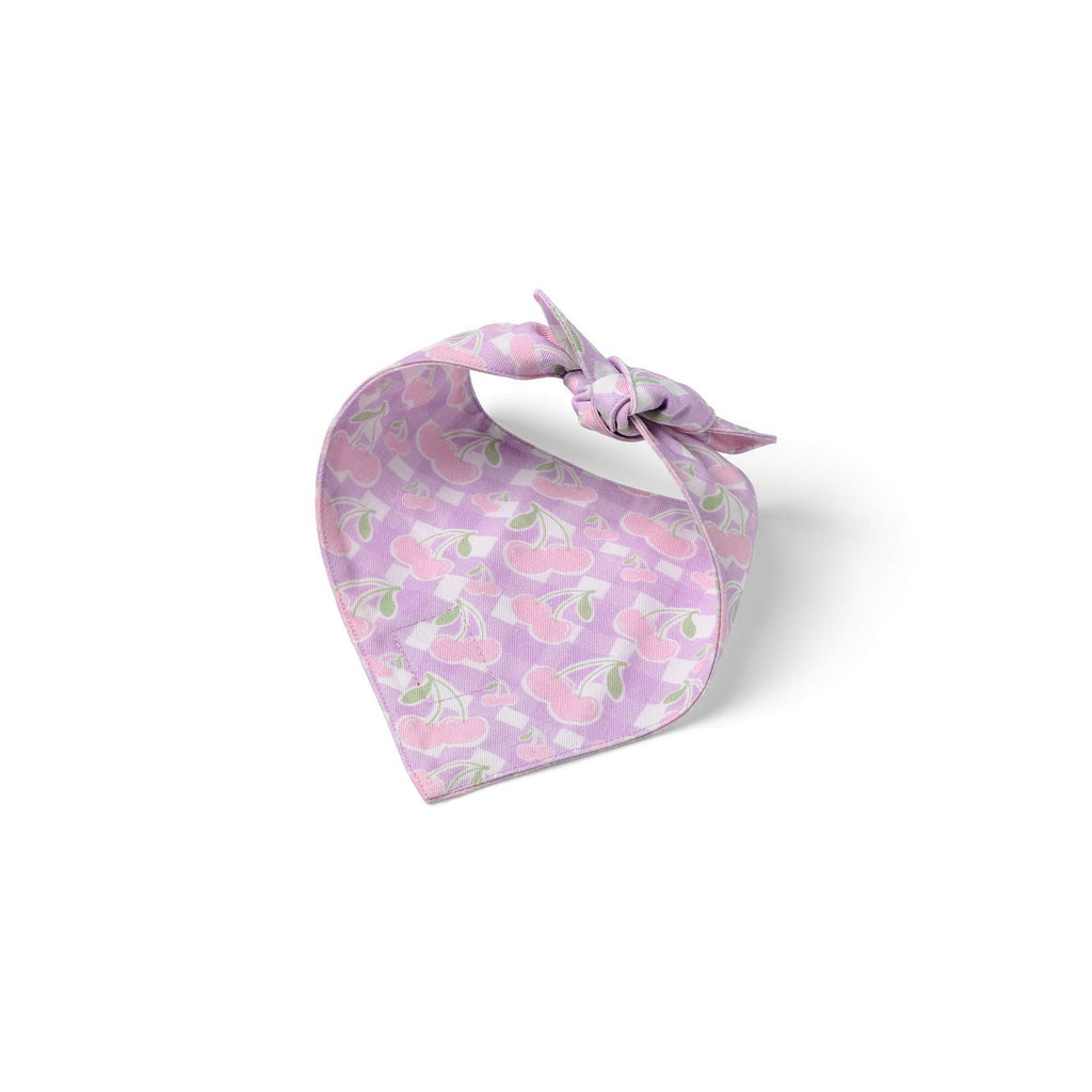 Pink & Purple Cherry On Top Dog Bandana