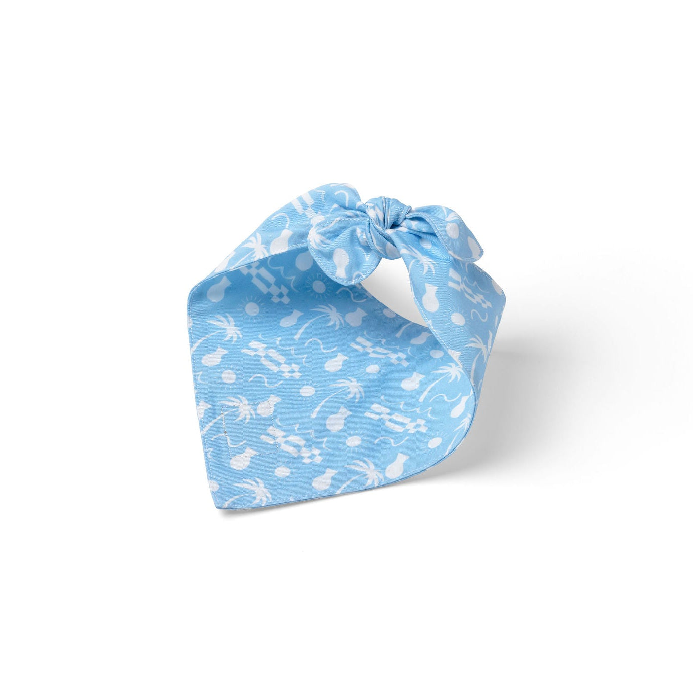 Blue By The Ocean Palm Dog Bandana