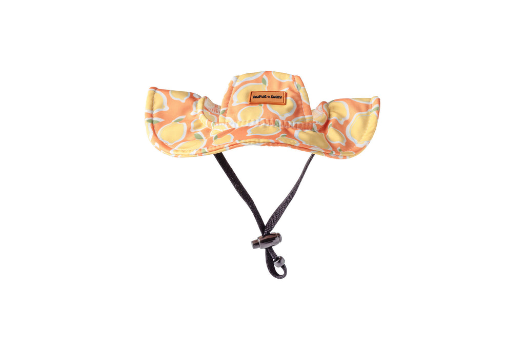 Yellow La Dolce Vita Lemon Dog Bucket Hat