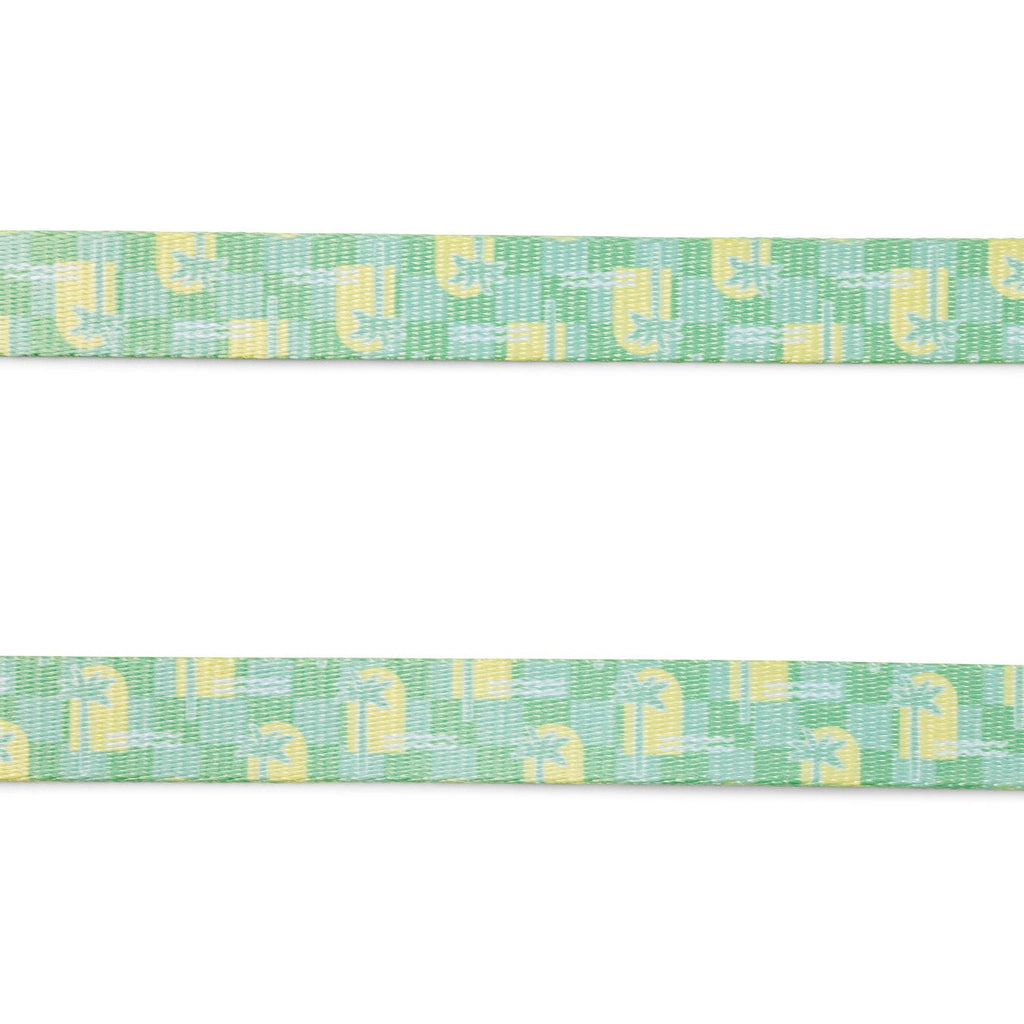 Green & Yellow Oasis Palm Dog Lead