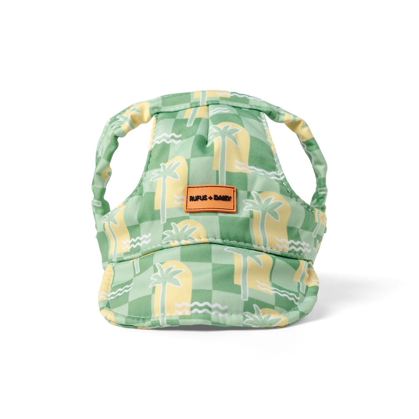 Green & Yellow Oasis Palm Dog Hat