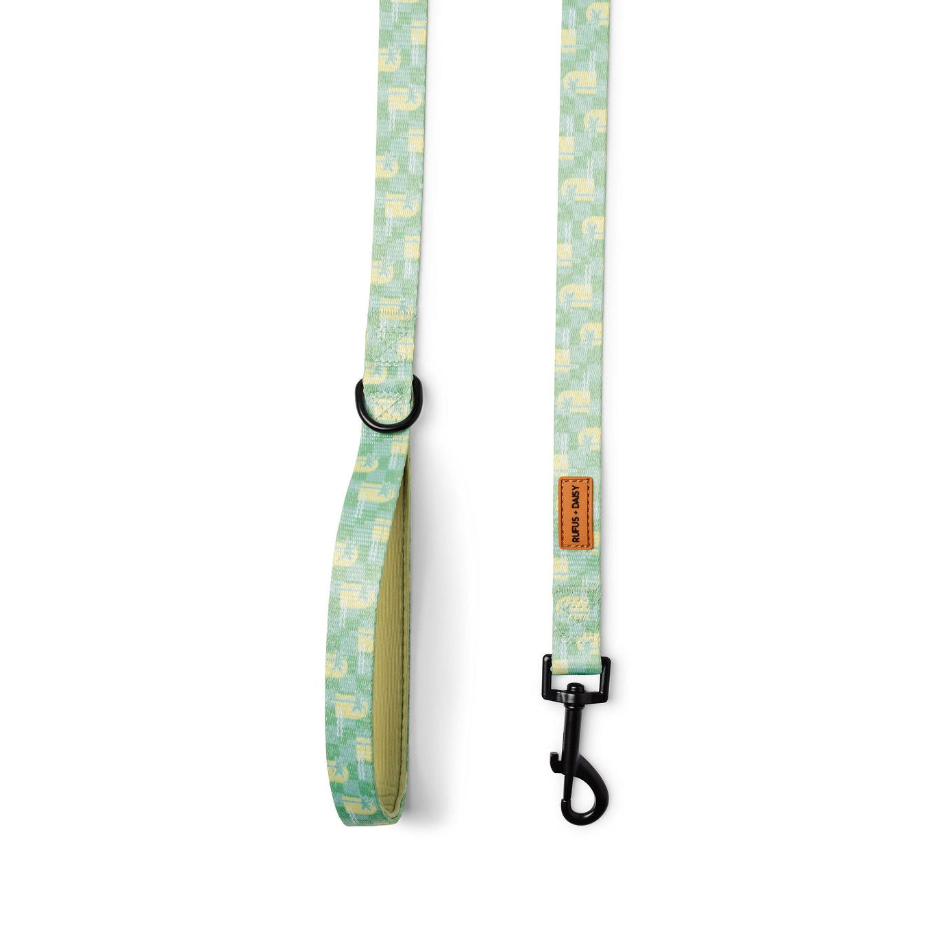 Green & Yellow Oasis Palm Dog Lead