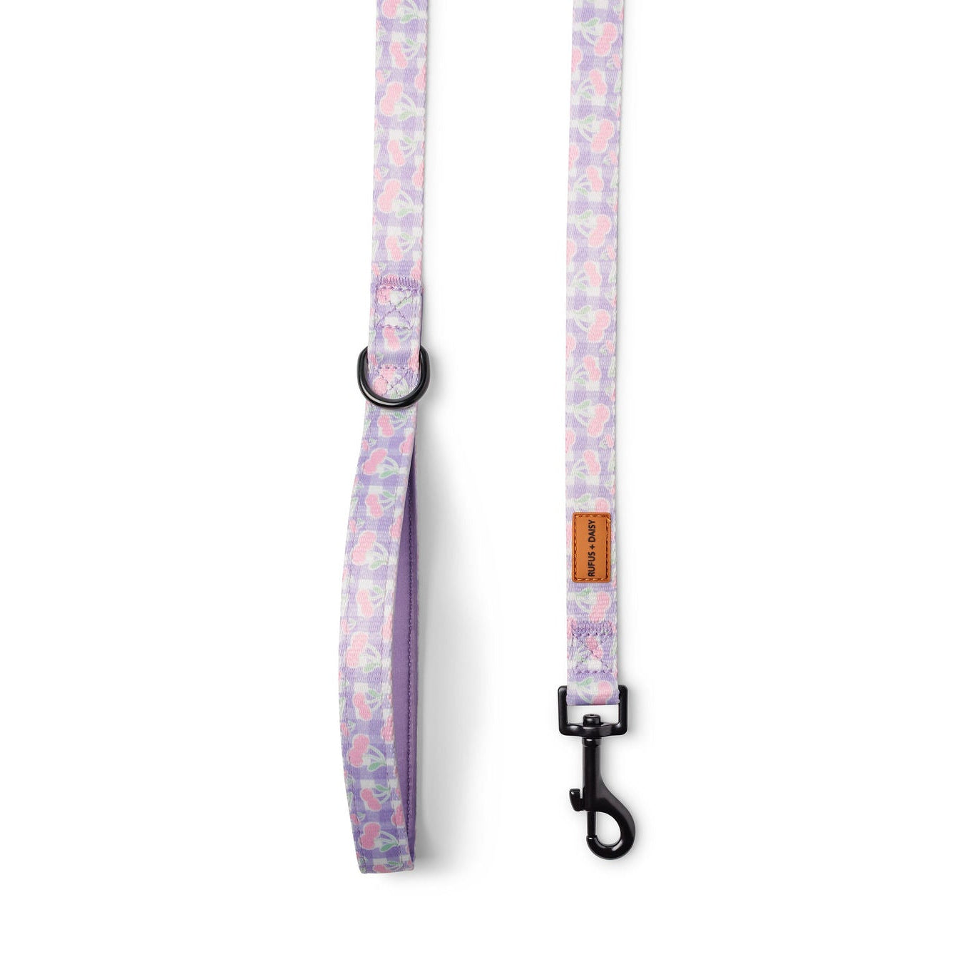 Pink & Purple Cherry On Top Dog Lead